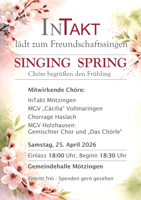 Freundschaftssingen "Singing Spring"